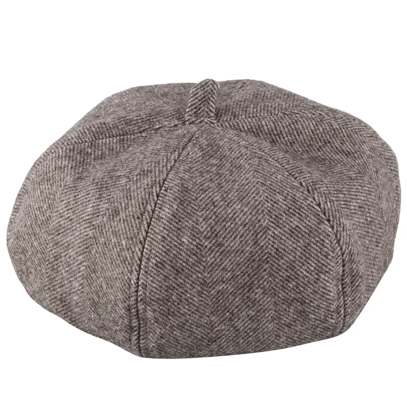 

Autumn Winter Hats Vintage Twill Beret Women Pumpkin Cap Headwear Berets Hat Dark
