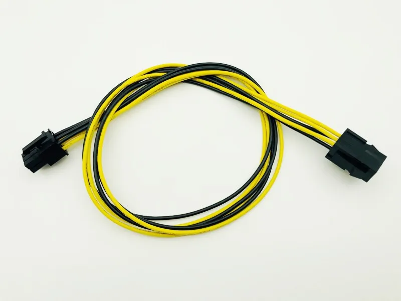 50cm PCI-E PCIE PCI-Express 6P Male to 6Pin Male Graphics Video Card DIY Power Cable BTC Extended Miner Mining Wire 18AWG Cables