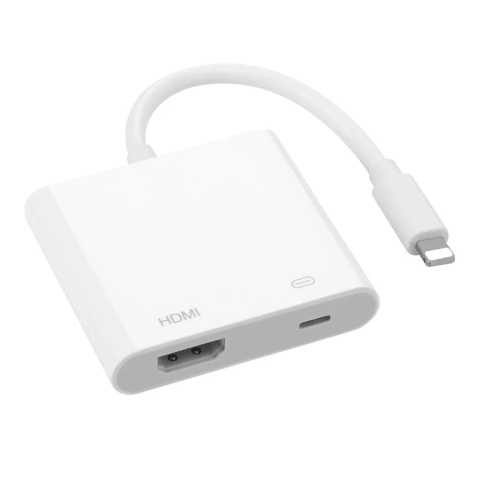 Цифровой AV HDMI адаптер, совместимый с iPhone iPad к HDMI Кабель-адаптер, HDMI ключ совместим с iPhone 8 7 6 5