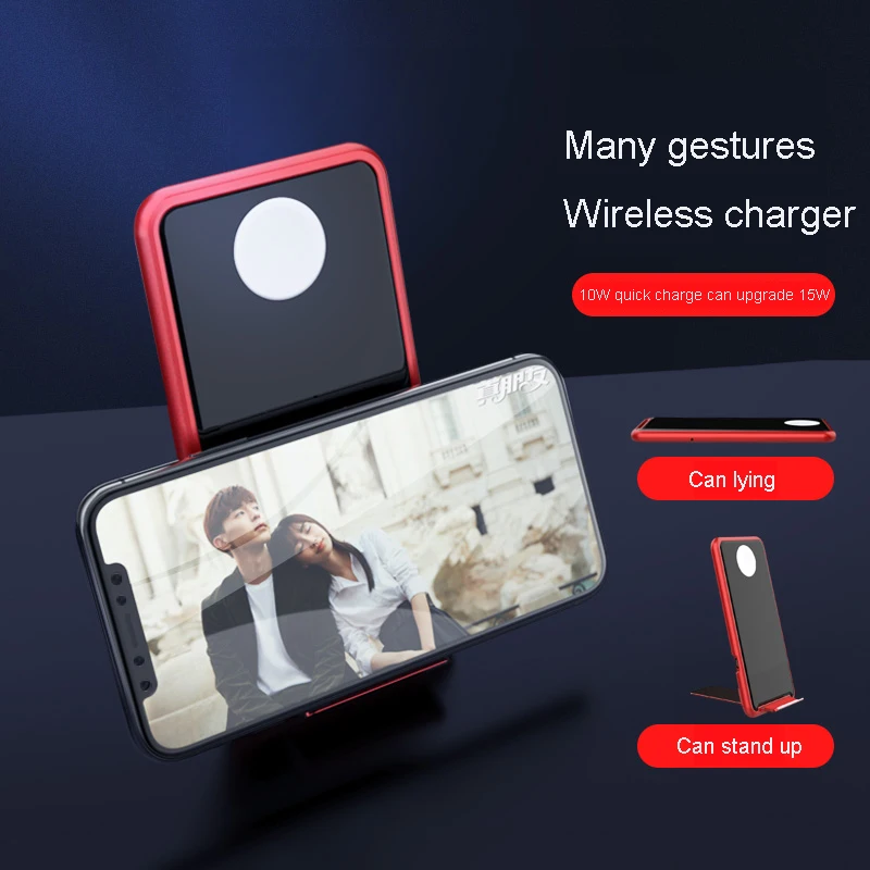 10 Вт Qi Беспроводное зарядное устройство док-станция 4 в 1 для Iphone Airpods тип-c подставка многофункциональная Быстрая зарядка 3,0 подставка для Apple Watch