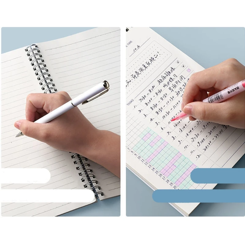 Dias Planejador de Estudo a5 Agenda Espiral Planejador Para-fazer-lista Verticalmente Lançando 50 Folhas Ideal para o Aluno 100 - Imagem 5
