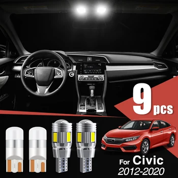 

Xukey Car LED Interior Lights Kit For Honda Civic 2012 - 2020 Dome Map Number Plate Marker 194 168 2825 T10 W5W Bulbs White