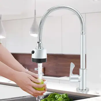 

G1/2in 360 Degree Universal Rotation Single Handle Kitchen Sink Faucet Cold Water Tap Kitchen Faucet