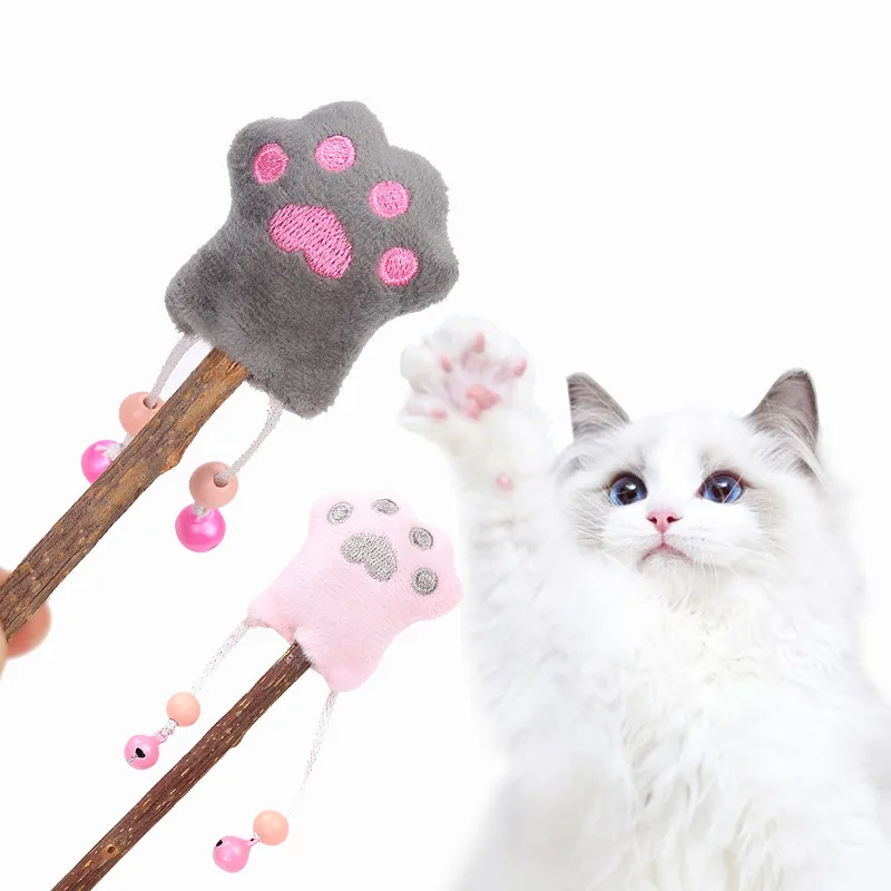 

Cat Toy mu tian liao Rod CAT'S Paw Plush Toy with Catnip Pet Supplies