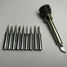 10pcs/SET Lead-free Solder Iron Tip 900M-T Iron casing For 936 SAIKE ATTEN AOYUE KADA YIHUA Soldering Rework Station