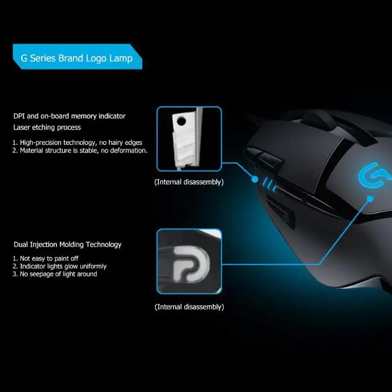 Logitech G402 Hyperion Fury FPS Мышь оптический 4000 Точек на дюйм высокое Скорость игровой Мышь для портативных ПК