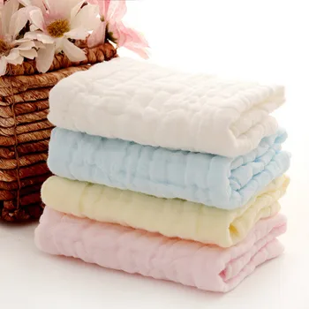 

Baby Plain Color Bib Small Square Towel Hydroscopicity Strong Kindergarten Children Hand Cleaning Small Tower gauze washcloth