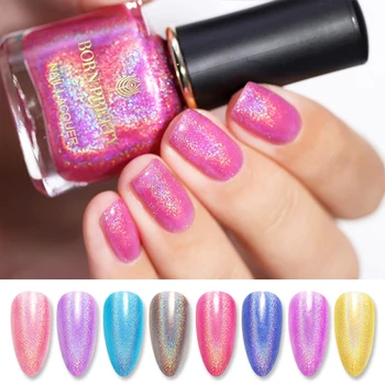 

BORN PRETTY 6ml Nail Polish Glitter Shimmer Laser Nail Varnish Color Nail Art Decorations