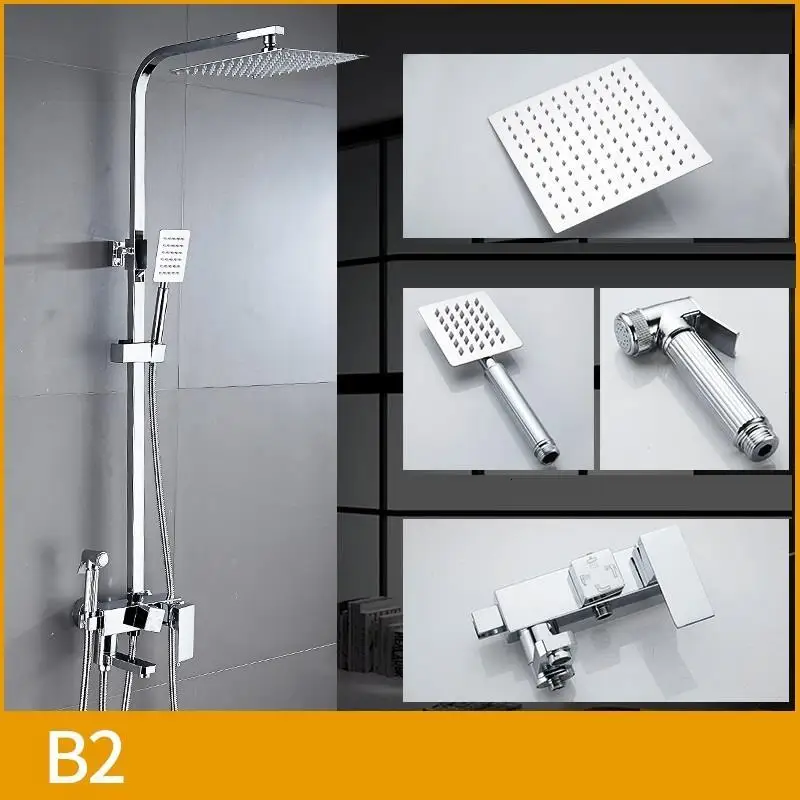 Набор для душа Regendouche Regadera Electronica Preto Black Colonne Salle De Bain Do Banheiro Doccia Chuveiro Eletrico Douche