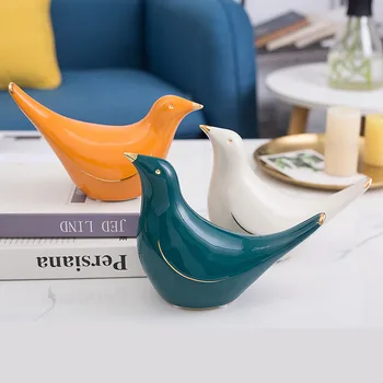 

American creative ceramic Bird Ornament Living room bedroom coffee shop decoration design crafts home decoration accessories