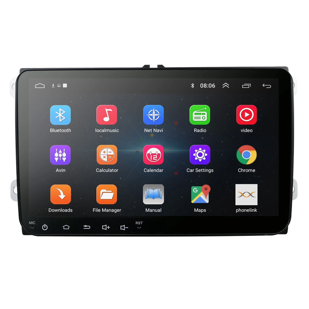 Автомобильный dvd-плеер для Seat Altea Leon Toledo volkswagen Passat Skoda серии gps стерео аудио навигация, Android 9,0 2 DIN Redio