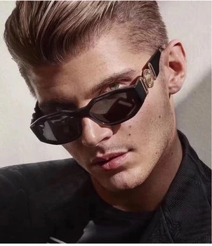 

Small Steam Punk Sunglasses Men Women 2020 Luxury Brand Personality Irregular Square Ladies Vintage Eyeglasses UV400