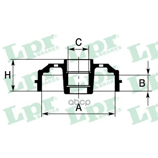 Барабан Тормозной Peugeot 206 98- Lpr 7d0472 Lpr арт. 7D0472