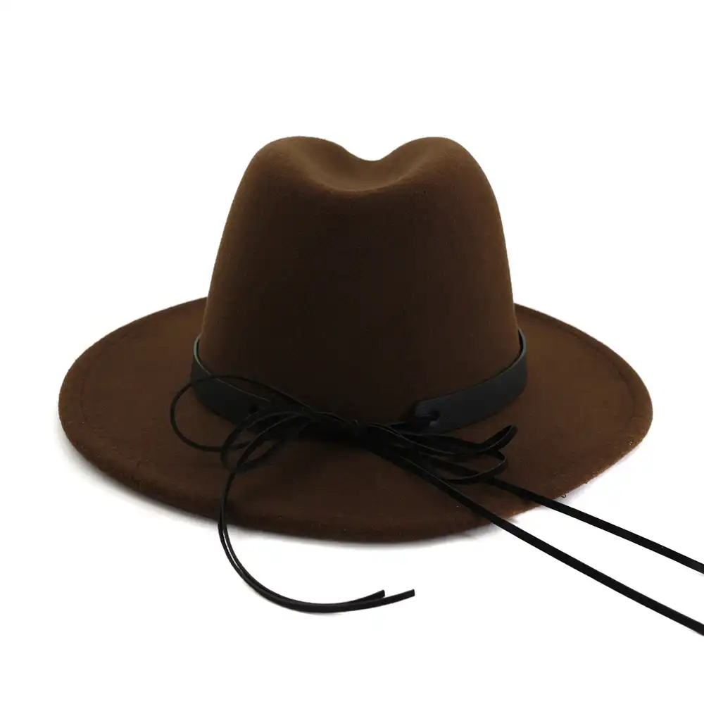 flat brim western hat