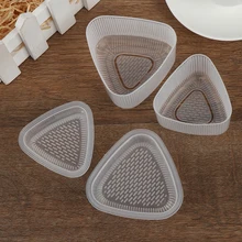 Bento de cuisine Transparent, pratique, pour décorer les sushis Onigiri, moule, presse alimentaire, forme triangulaire, accessoires pour machine à boules de riz, 2 pièces