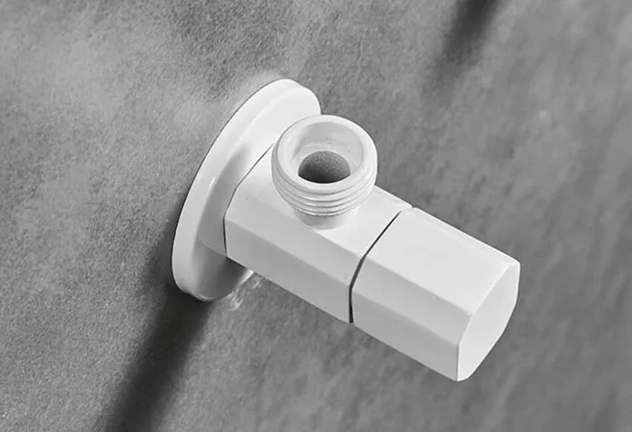 Белый цвет угловой клапан покрытый водой кран белый латунный переключающий туалет клапан для ванной AG799