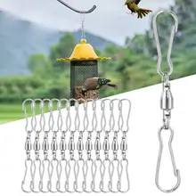 

Versatile Stainless Steel Bird Feeder Spinning Clips for Wind Spinners