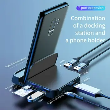 

Type C To USB 3.0 HDMI Dock Adapter Station Charging Dock Splitter SD TF Extension USB Port C HUB for MacBook Samsung