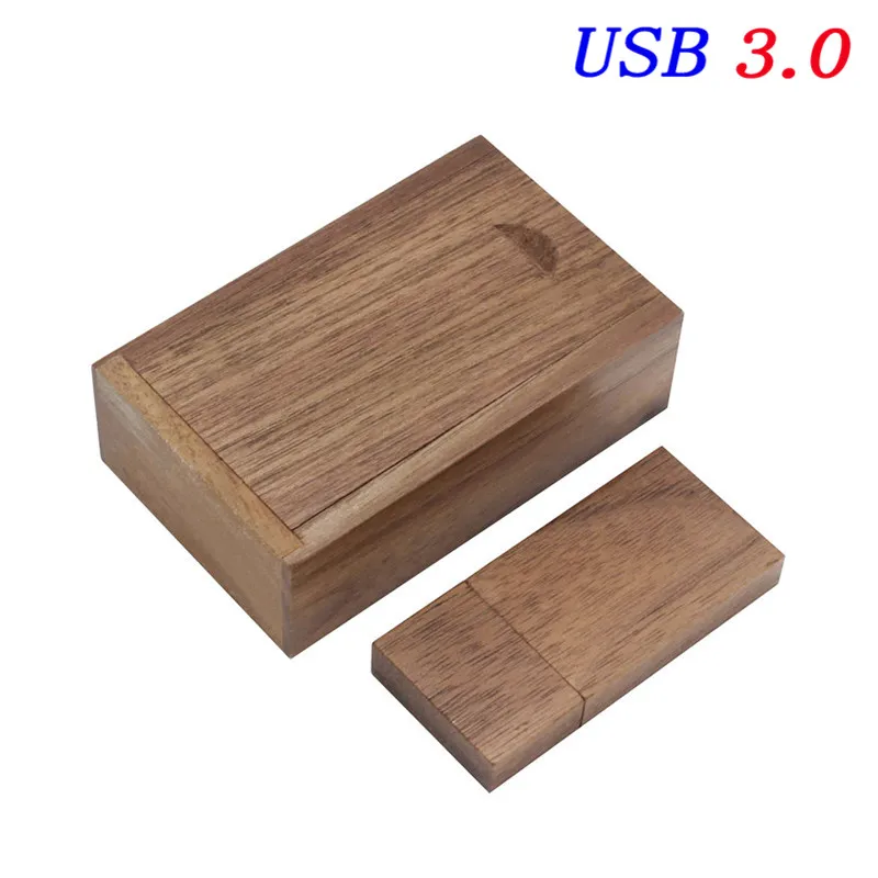 JASTER флеш-накопитель из дерева настроить логотип USB флэш-накопитель 16 ГБ 32 ГБ 64 Гб USB 3,0 Подарочная Флешка покер Memoria USB диск(10 шт. бесплатный логотип - Цвет: Walnut usb box