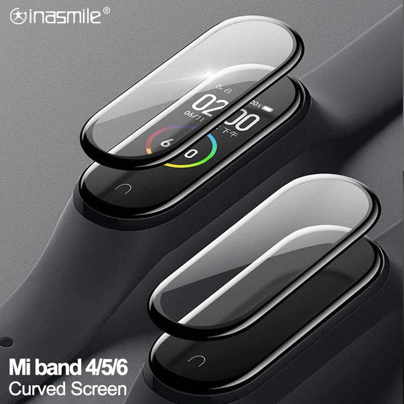 3D Защита экрана для Xiaomi MI band 4 5 6 мягкая пленка ремешок Mi смарт-часы Miband