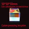 50*50*50mm Color Prism Six Bright Large Light Cube Creative Gifts Optical Experiments For Children Science ► Photo 3/6