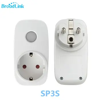 

Broadlink SP3S Wifi Smart Plug EU Standard With Power Meter Monitor Timing APP Control Compatible With Alexa Echo Google Home
