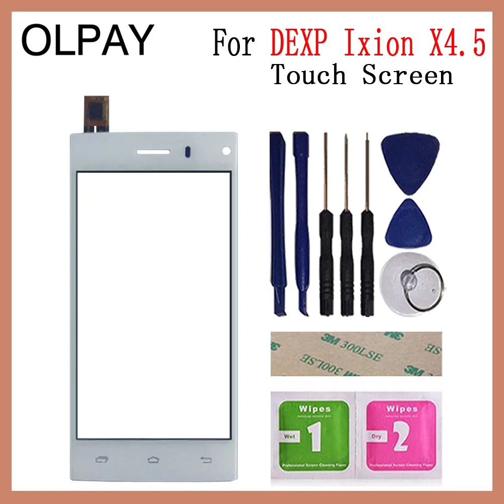 OLPAY 4,5 дюймов для DEXP Ixion X4.5 сенсорный экран дигитайзер для DEXP Ixion X 4,5 Сенсорная панель Сенсорный экран сенсор переднее стекло