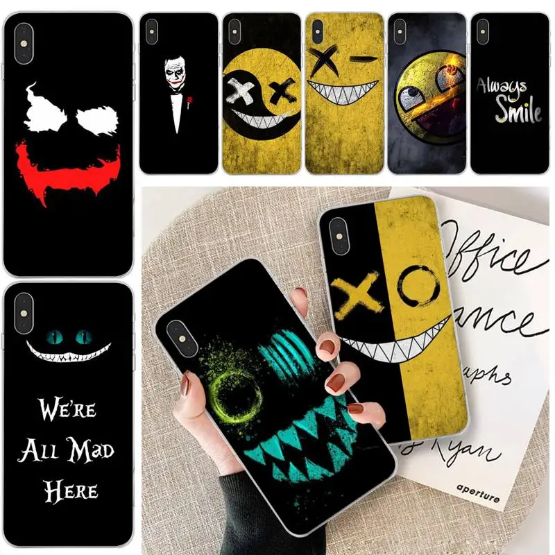 Чехол для телефона HaNismt Werid Smile iphone 6 6s plus 7 8 X XS XR MAX 11 pro Pro Max | Мобильные телефоны и
