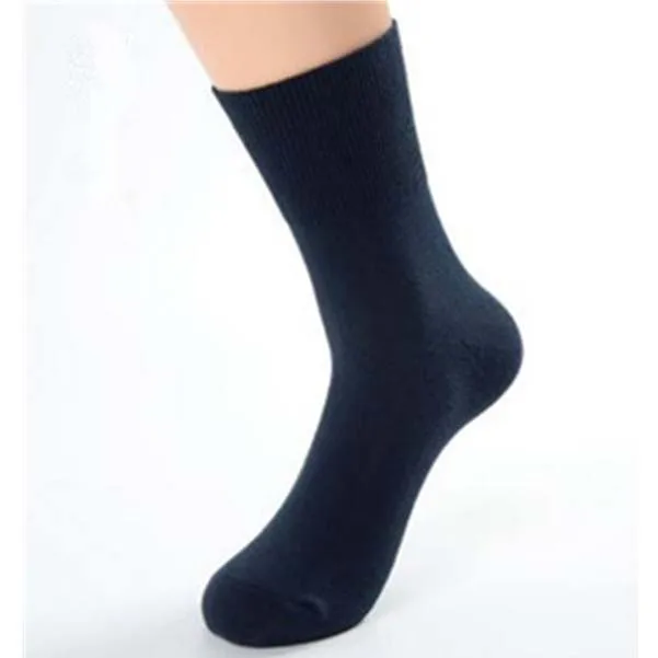 Носки для диабетиков, предотвращающие варикозное расширение вен, носки для диабетиков, гипертензивных пациентов, свободный стиль, бамбуковое волокно, хлопковый материал - Цвет: Black