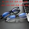 Thin Frame Myopia Glasses Blue Coated -1.0 -1.5 -2.0 -2.5 -3.0 -To-6.0 Reading +100 +150 +200 +250 +300 +350 +400 4