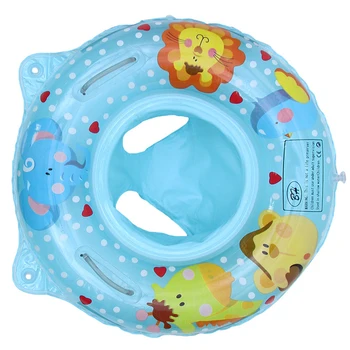 

Inflatable Infant Kids Swimming Pool Rings Double Handle Safety Baby Seat Float Swim Ring Water Pool Accessories Toys for Kids
