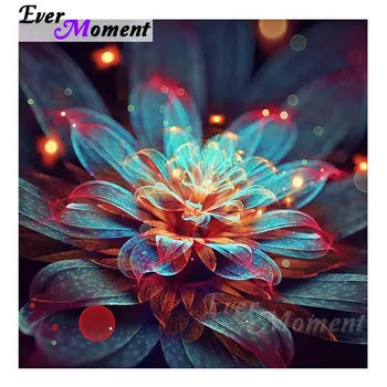 

Ever Moment Diamond Painting Big Fancy Flower Full Square Resin Drill Diamond Embroidery Mosaic Handicrafts Art Kits Decor 4Y310