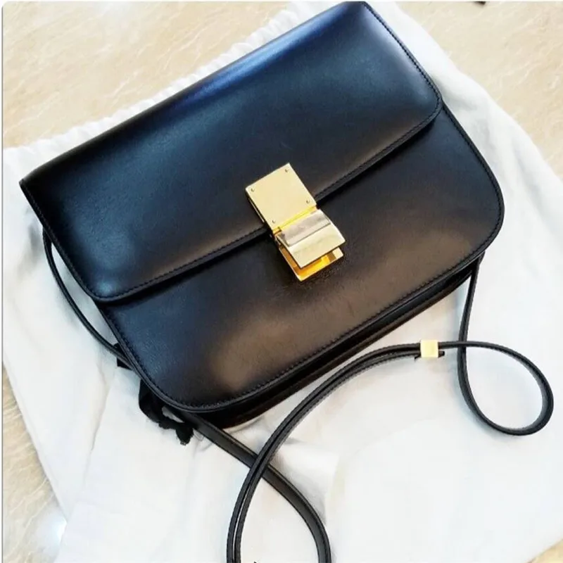 Bag Female New Famous Designer Diagonal Retro Tofu Bag High Quality Lock Small Square Bag Women Purse and Handbags