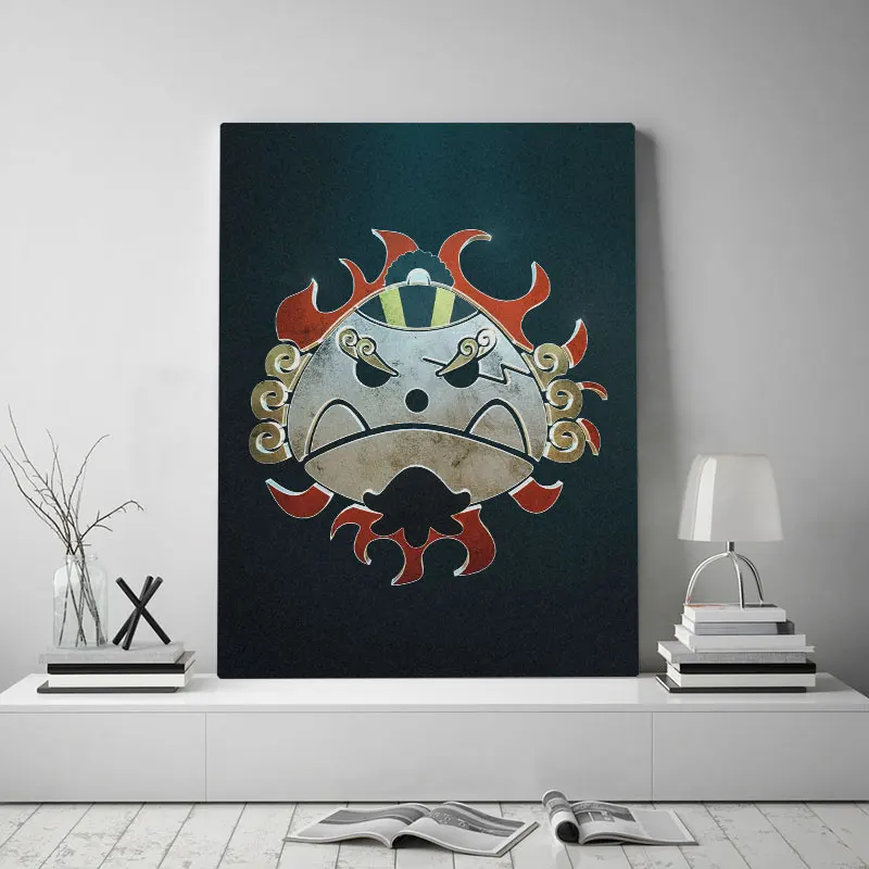 Плакат с логотипом японской эмблемы холст настенное художественное украшение
