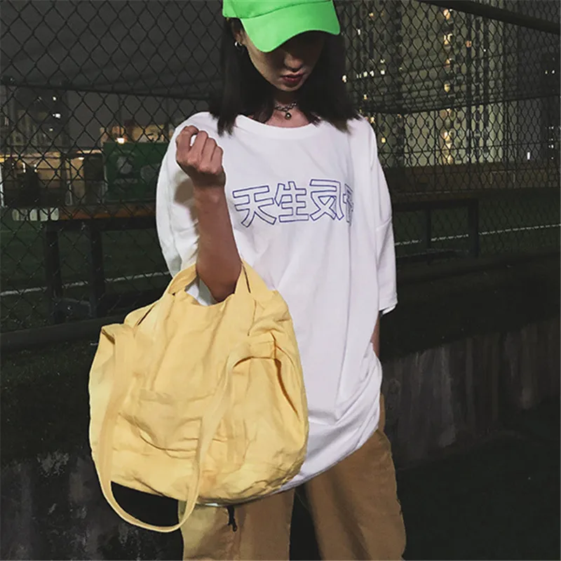 

Brand Originality Design Sailing bag female 2019 Korean version of one-shoulder student simple one-shoulder contrast handbag bag