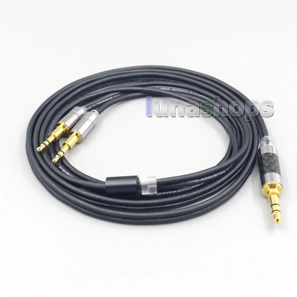 

LN007130 Black 99% Pure PCOCC Earphone Cable For Oppo PM-1 PM-2 Planar Magnetic 1MORE H1707 Sonus Faber Pryma
