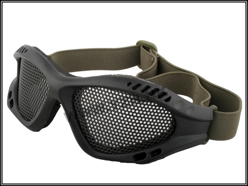 BK Emersongear Эмерсон охотничий Пешие прогулки Страйкбол Сетка Тактическая ударопрочность глаза Защитные Спорт на открытом воздухе сетки очки - Цвет: BK