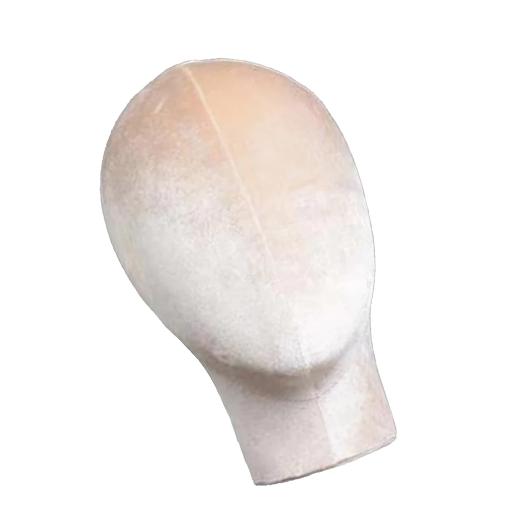 Velvet Head for Wigs Hats Glasses Dispaly Head Mannequin Head Base with mounting hole easy to fit with the most clamp