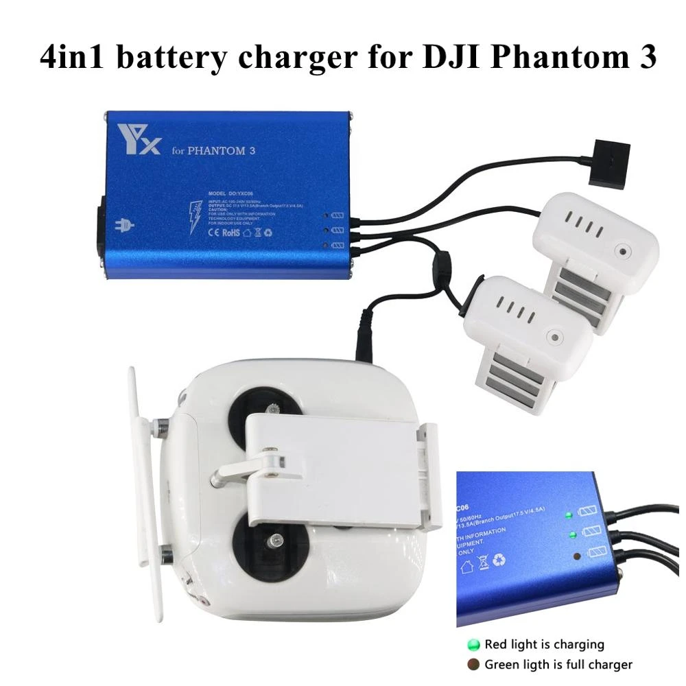 Für DJI Inspire 1 RC Drone Ladegerät Adapter Akku Aufladen-Parallele 3 In 1 Für DJI Inspire 1 RC Drone Ladegerät Adapter Akku Aufladen-Parallele 3 In 1