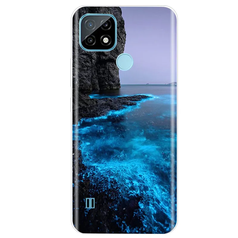 For Realme C21 Case Soft Tpu Silicone Case For OPPO RealmeC21 C 21 Phone Cover Fundas RMX3201 Bumper Case For Realme C21 Cover pouch phone