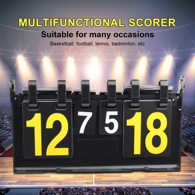 Digit Scoreboard Number School Sports Competition Replacement Cards for  Basketball Football Badminton Volleyball Table Tennis - AliExpress