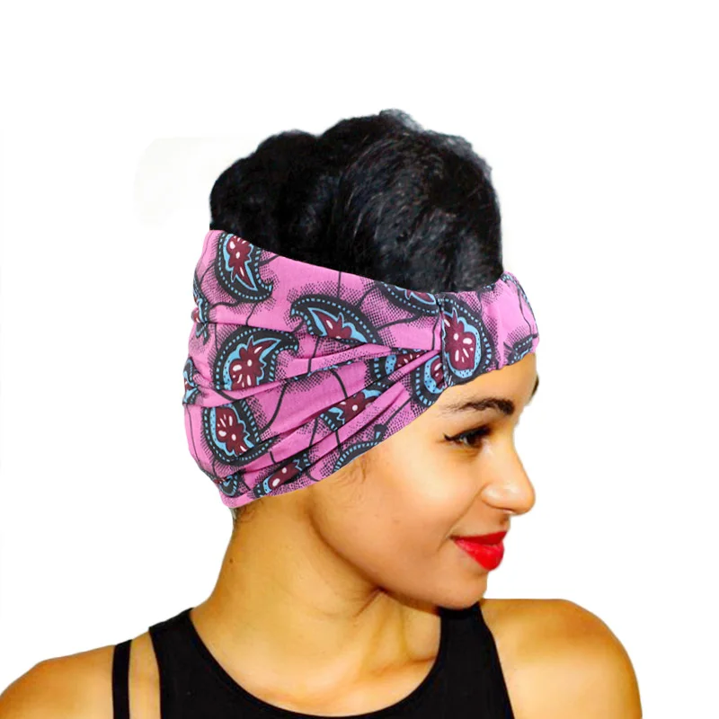 hair clips for fine hair New fashion Women African pattern flower turban Muslim Turban headscarf headwrap Ladies Chemo Cap Soft Comfortable cotton Hat hair clips