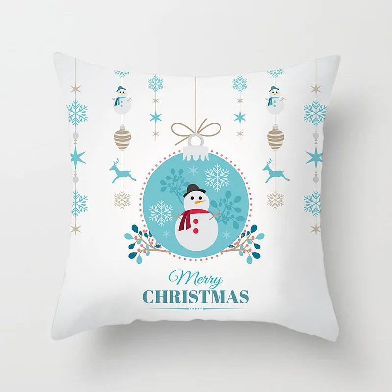 Веселый Рождественский чехол для подушки, украшения для дома, Navidad Noel, рождественские украшения, подарки, Рождество, счастливый год - Цвет: 6