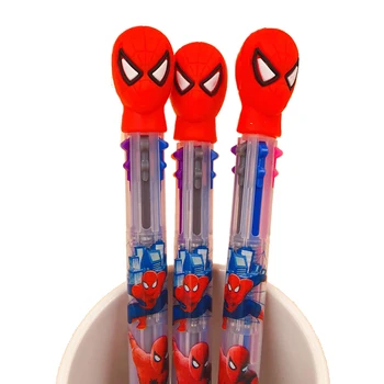 

Marvel Characters Spider Man 6 Colors Chunky Ballpoint Pen School Office Supply Gift Stationery Papelaria Escolar For Kids