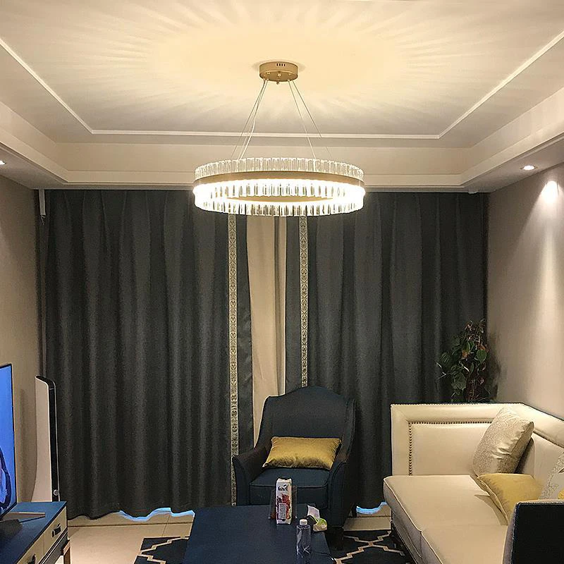 Ring Lamp For Dining Table Center Living Room Restaurant Bedroom Crystal Chandelier LED Decor Indoor Lighting,led chandelier,ceiling chandelier