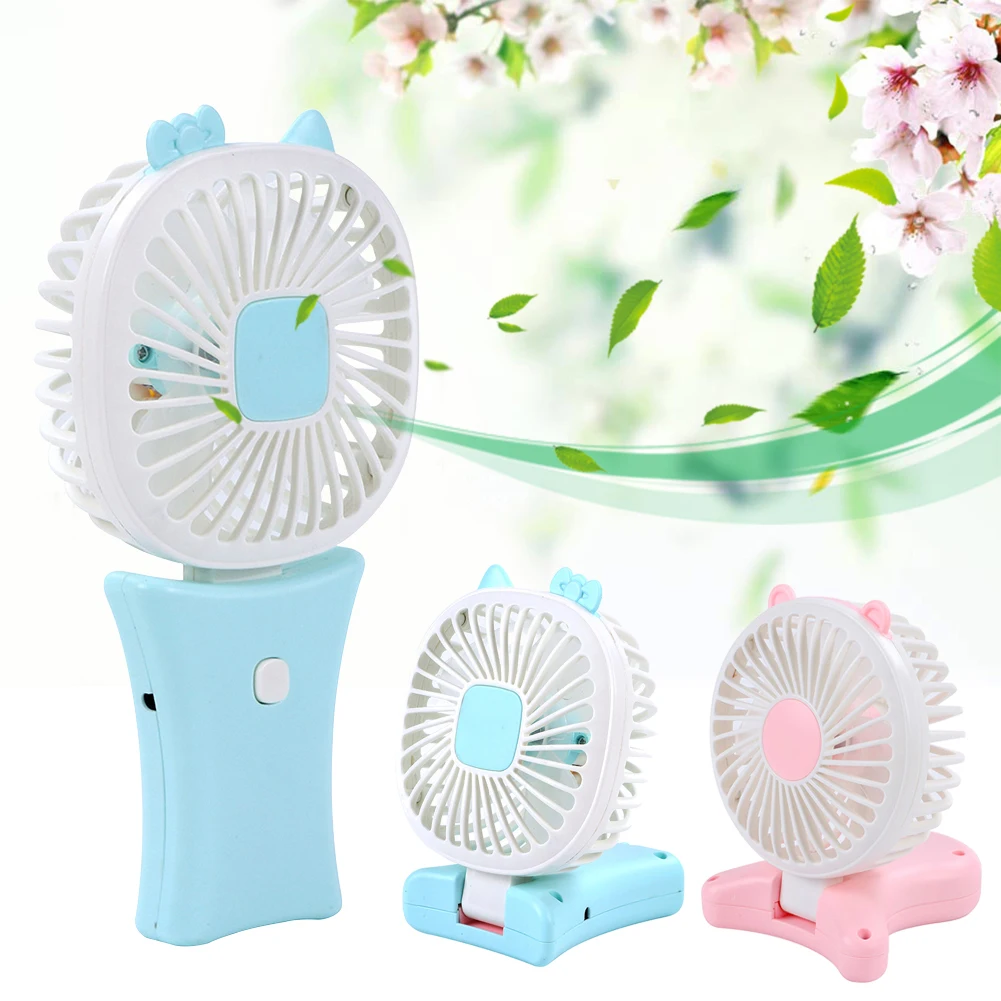 

Portable Folding Rotation Summer Cooling Fan USB Power Travel Tabletop Fan Cooler Desktop Personal Fan for Office Party Gifts