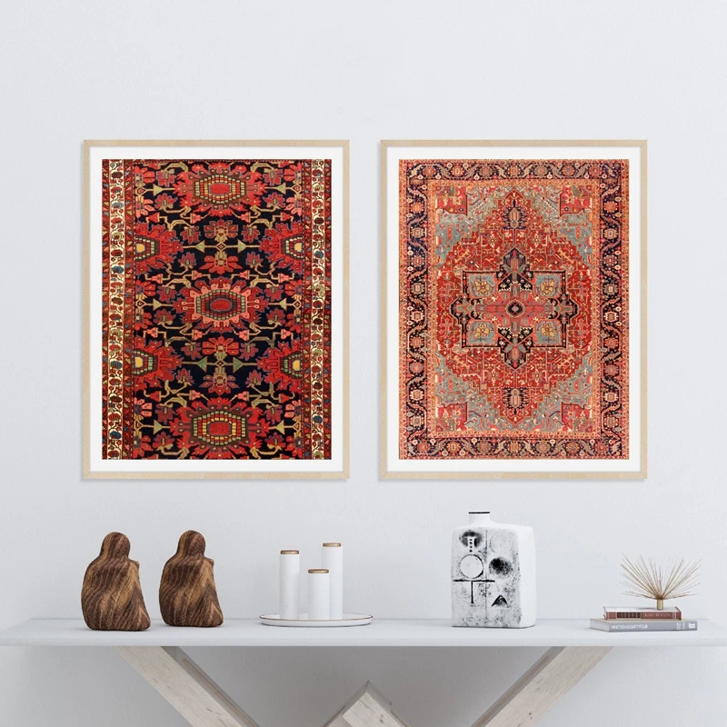 Oriental-Rugs-Pattern-Vintage-Posters-and-Prints-Antique-Persian-Carpets-Retro-Wall-Art-Canvas-Painting-Pictures