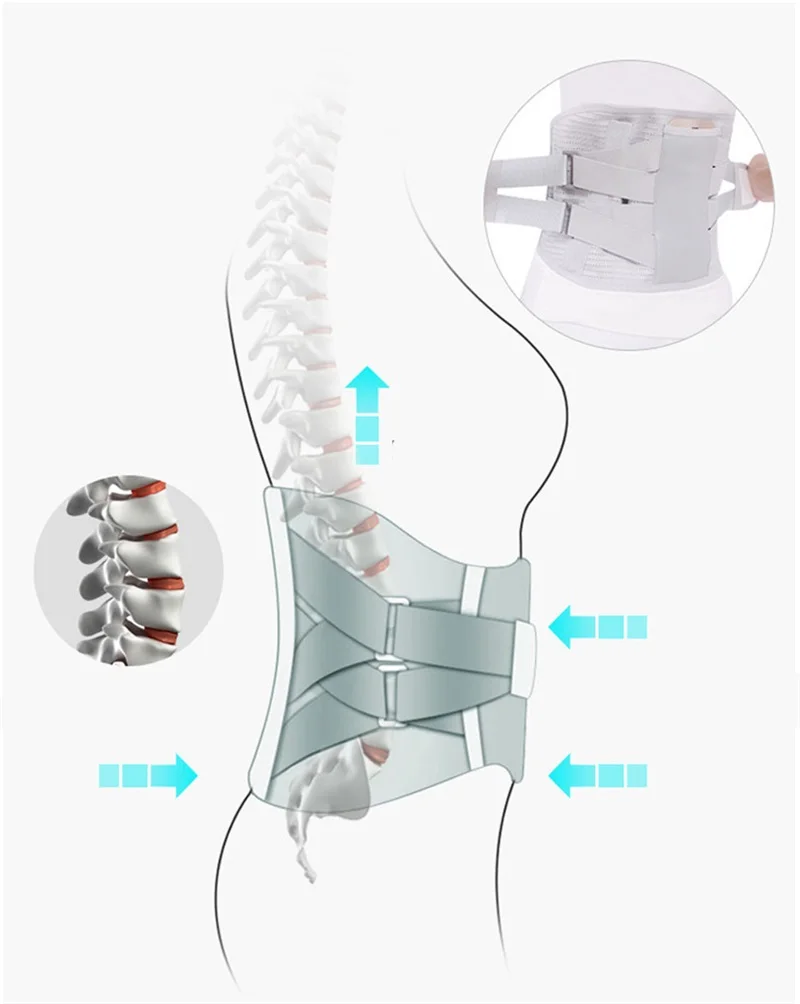 Ортопедические турмалиновые Самонагревающиеся магнитные стальные пластины пояс для поддержки талии для мужчин и женщин Поясничный пояс для поддержки спины для спорта