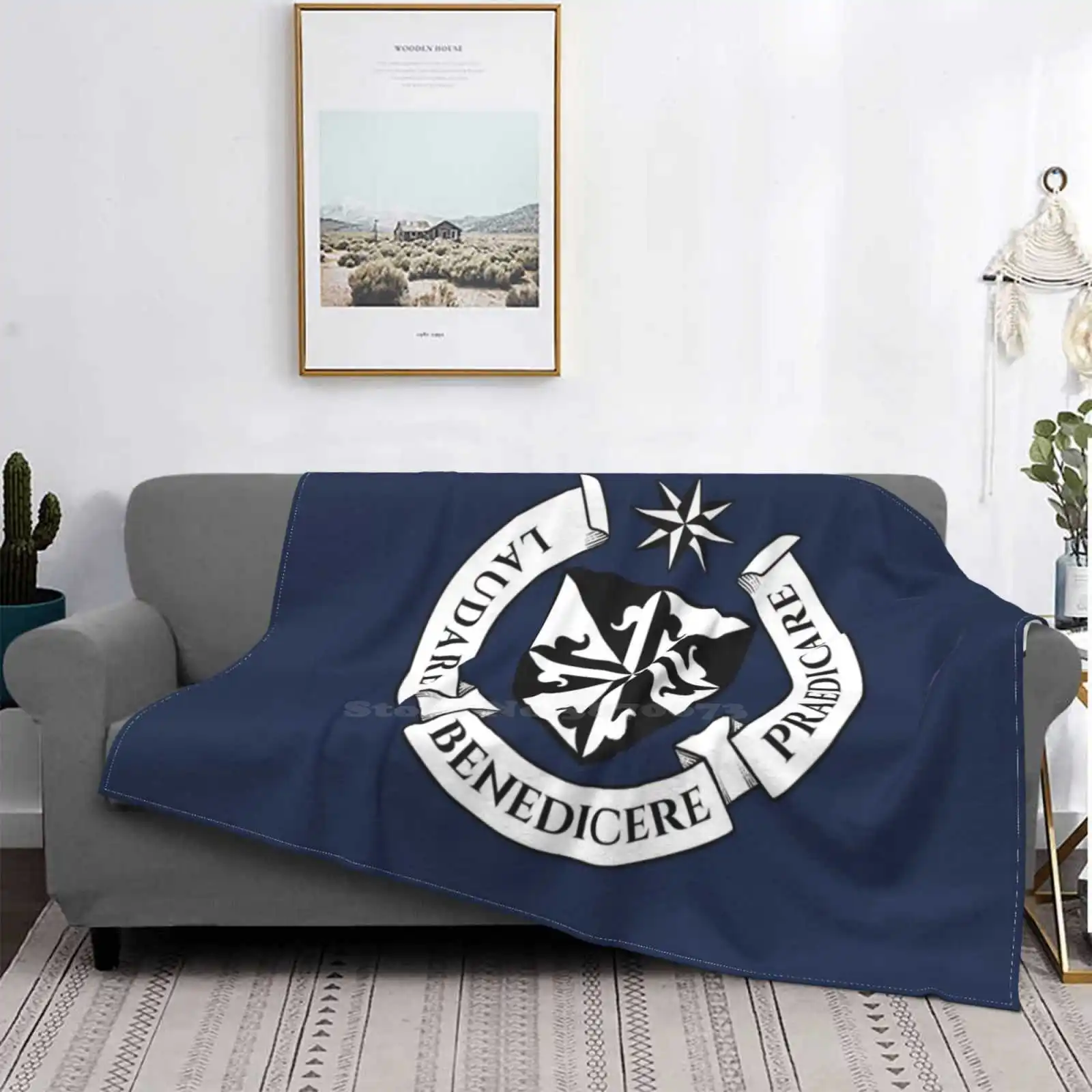 Dominican Order Coat Of Arms Hot Sale Printing High Qiality Flannel Blanket Saint Dominic St | Дом и сад