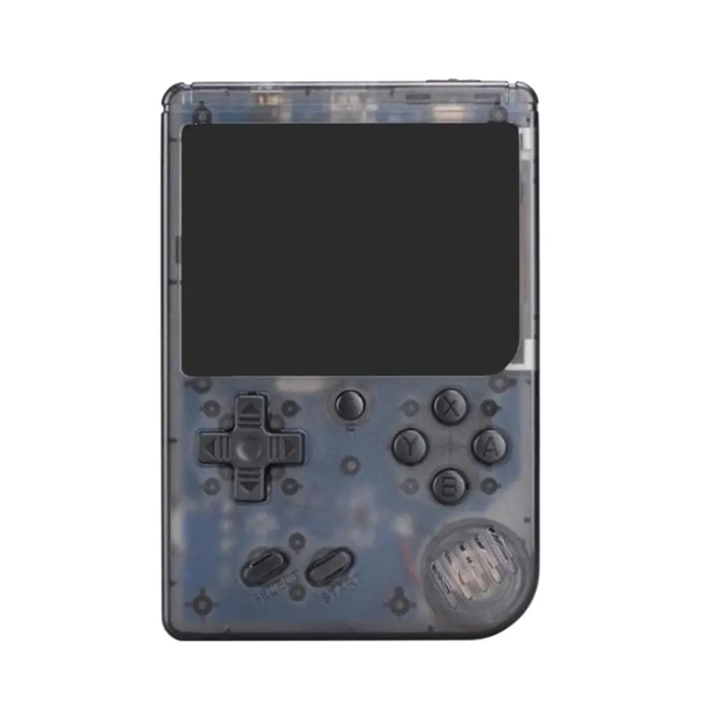 Интересные RS-6A 3 дюймовый большой экран портативных игровых консолей RETRO FC телефон маленький Портативный игровой консоли классический мини портативный Ретро видео игры FC - Цвет: clar black